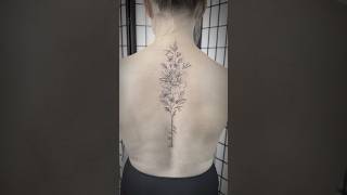 Fineline floral tattoo [upl. by Pry]