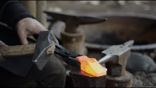 Making 2 viking hammers for blacksmithing  cross peen [upl. by Elli]