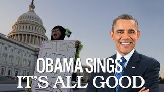 Barack and Michelle Obama Singing Its All Good by NeYo and Cher Lloyd [upl. by Fabrianna]