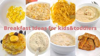 8 Breakfast recipes for babies kids and toddlers 6month3year  weight gaining recipes for babies [upl. by Atoiganap]