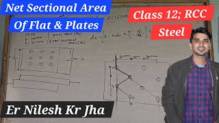 Net Sectional Area  Flats and Plates  RCC  Steel Structures  RCC lectures By Nilesh Jha [upl. by Georgianne]