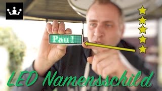 âœ… Led Namensschild DigitalRollbalken mit Magnet [upl. by Dnilazor32]