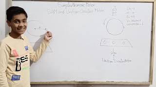 Uniform Circular Motion and Simple Harmonic MotionSimple Harmonic MotionJEENEETClass 11 [upl. by Ereynihc]