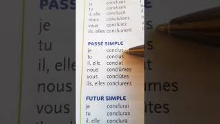 Le verbe conclure au passé simple conjugaison apprendre education français [upl. by Akiemehs266]