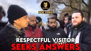 Genuine Visitor Probes Muslim With ThoughtProvoking Questions  Mansur  Speakers Corner [upl. by Ecal825]