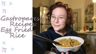 Gastroparesis Recipes Egg Fried Rice [upl. by Reldnahc]