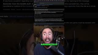 Asmongold got INSTA BANNED on Dragon Age Sub Reddit LUL asmongold twitch reacts news drama [upl. by Adnih]