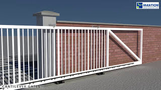 PAF  Mounting video of the cantilever gate  MANTION sliding systems [upl. by Balkin66]