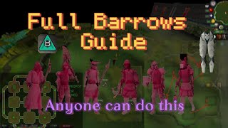 OSRS  Full Barrows Guide [upl. by Aneehc]