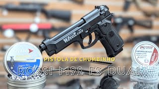 Pistola de Chumbinho M92 FS Rossi Dual Ammo Co2 Blowback [upl. by Tanaka580]