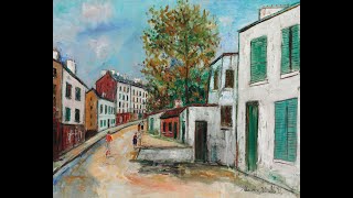 Maurice Utrillo 18831955  A French painter of the School of Paris who specialized in cityscapes [upl. by Noskcire]