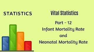 Vital Statistics Demography Part 12Infant Mortality Rate and Neonatal Mortality Rate  Statistics [upl. by Adnolrehs]