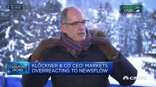 Klockner amp Co CEO Markets are always overreacting  World Economic Forum [upl. by Jacquelynn820]