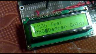 Interfacing LM35 Temperature Sensor with PIC18F4520 Microcontroller [upl. by Okiam578]