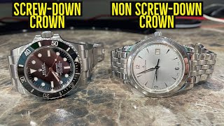 ScrewDown Crown vs NON ScrewDown Crown [upl. by Corabelle]