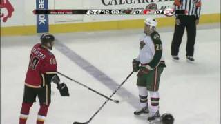 Derek Boogaard vs Brian McGrattan Dec 11 2009  Flames feed [upl. by Stiruc]