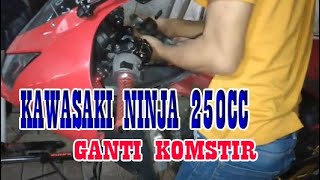 KAWASAKI NINJA 250cc GANTI KOMSTIR [upl. by Cacie]