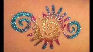 How to Do Glitter Tattoos Tutorial [upl. by Adyl635]