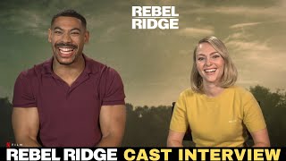 Rebel Ridge Cast Interview Aaron Pierre and AnnaSophia Robb [upl. by Gladwin]