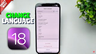 iOS 18 How To Change Language on iPhone [upl. by Millian]