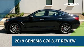 2019 Genesis G70 33T RWD Prestige Test Drive and Review [upl. by Peta50]