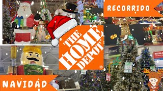 HOME🎅DEPOT🎄RECORRIDO NAVIDAD🎅COMPLETO DECORACIÓN‼️⚠️‼️ [upl. by Nassah]