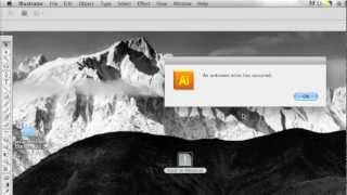 Illustrator File Not Opening  An unknown error has occurred  a solution [upl. by Ninahs]