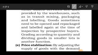 functions of warehousing  ncert line by line explanation  class 11 business studies [upl. by Kado997]