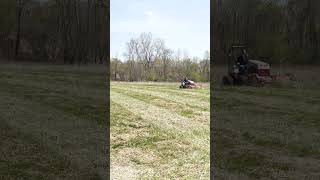 Flail Mowing a Pasture [upl. by Rehteh]