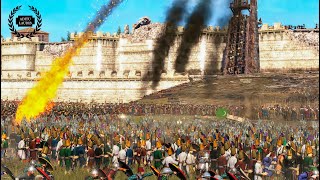 Siege of Constantinople  Ottoman Empire vs Romans  Epic Cinematic Total War Battle [upl. by Sung518]