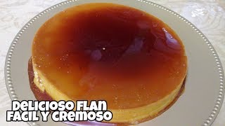 Como hacer Flan Napolitano tres leches cremoso Colaboracion [upl. by Atsirtal821]