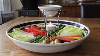 Bagna Cauda  Hot Garlic amp Anchovy Vegetable Dip Recipe  Fancy Super Bowl Dip [upl. by Adnesor]