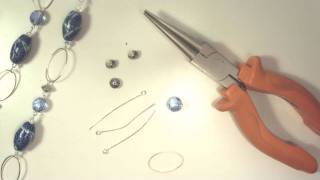 Assemblare una collana con catena metallica bijoux tutorial [upl. by Starobin851]