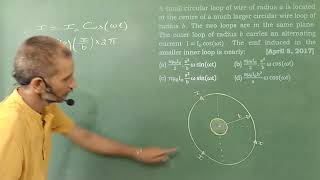 Induced Current in Loop39 jeemains Physics EMI [upl. by Ybsorc]