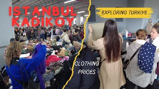 THE MOST BUSIEST CLOTHES BAZAAR IN ISTANBUL  NEW AND SCOND HAND  KADIKOY  PRICES [upl. by Yrrehs]