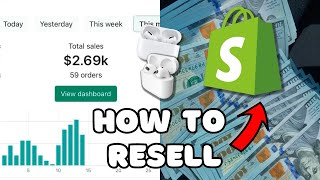 How to Setup Shopify Store for Reselling Airpods  STEPBYSTEP GUIDE [upl. by Lehcar867]