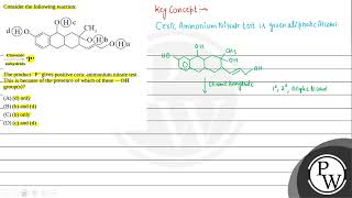 Consider the following reaction amprarranhydrideChromicP The product  P  gives positive ceri [upl. by Fawcett725]