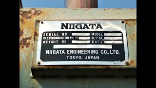 1981 Niigata 6L 28BX Diesel Engine  720 RPM 1446 Output PS [upl. by Antipas]