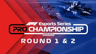 2021 F1 Esports Pro Championship Rounds 12 [upl. by Nnaesor]