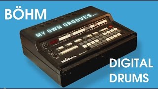 BÖHM DIGITAL DRUMS Vintage Drum MachineAnalog Accompaniment 1983  HD DEMO [upl. by Hightower]