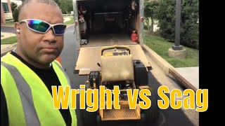 Comparing Wright Stander vs Scag Mowers [upl. by Leahpar629]