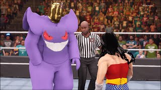 ⭐ WWE 2K22  Wonder Woman vs Gengar ⭐ [upl. by Chelsie348]