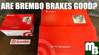 Are Brembo Brakes Pad and Rotors good amp worth the extra money Lets find out [upl. by Ihsakat]