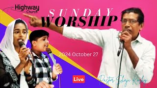 🔴 Sunday Worship Live 🔴 Pastor Shaji Koshy  2024 October 27 [upl. by Jolynn527]