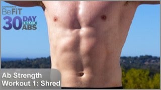 Ab Strength Workout 1 Shred  30 DAY 6 PACK ABS [upl. by Neelyaj]