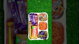 Dairy Milk Classic Chocolate Eclairs Toffee Candy Snacks amp Mango Juice Lunch Box Ideas 😘 😋 [upl. by Phira]