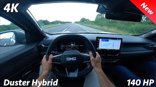 Dacia Duster Hybrid 2024 POV Test drive amp Quick Review 4K 16 140 HP [upl. by Esilahs608]