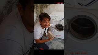 Washing machine vs Big Stone mystrious facts washingmachine experiment experment india since [upl. by Gnil]