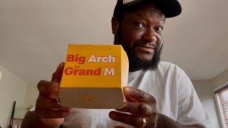 Trying and reviewing McDonalds New Big Arch Burger 🔥🔥🔥🔥🔥 [upl. by Eiramlehcar]