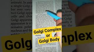 golgi complex class 11 biology  cell cellbiologyshortsfeed shorts [upl. by Yursa]